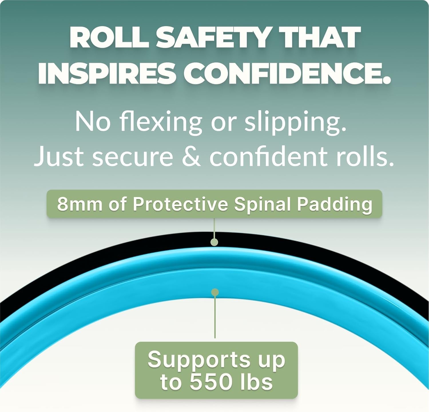 Back Roller & Yoga Wheel - Relieve Lower & Upper Back Pain & Stiffness - Therapeutically Stretch, Mobilize & Decompress Your Spine - Increase Mobility, Flexibility & Alignment